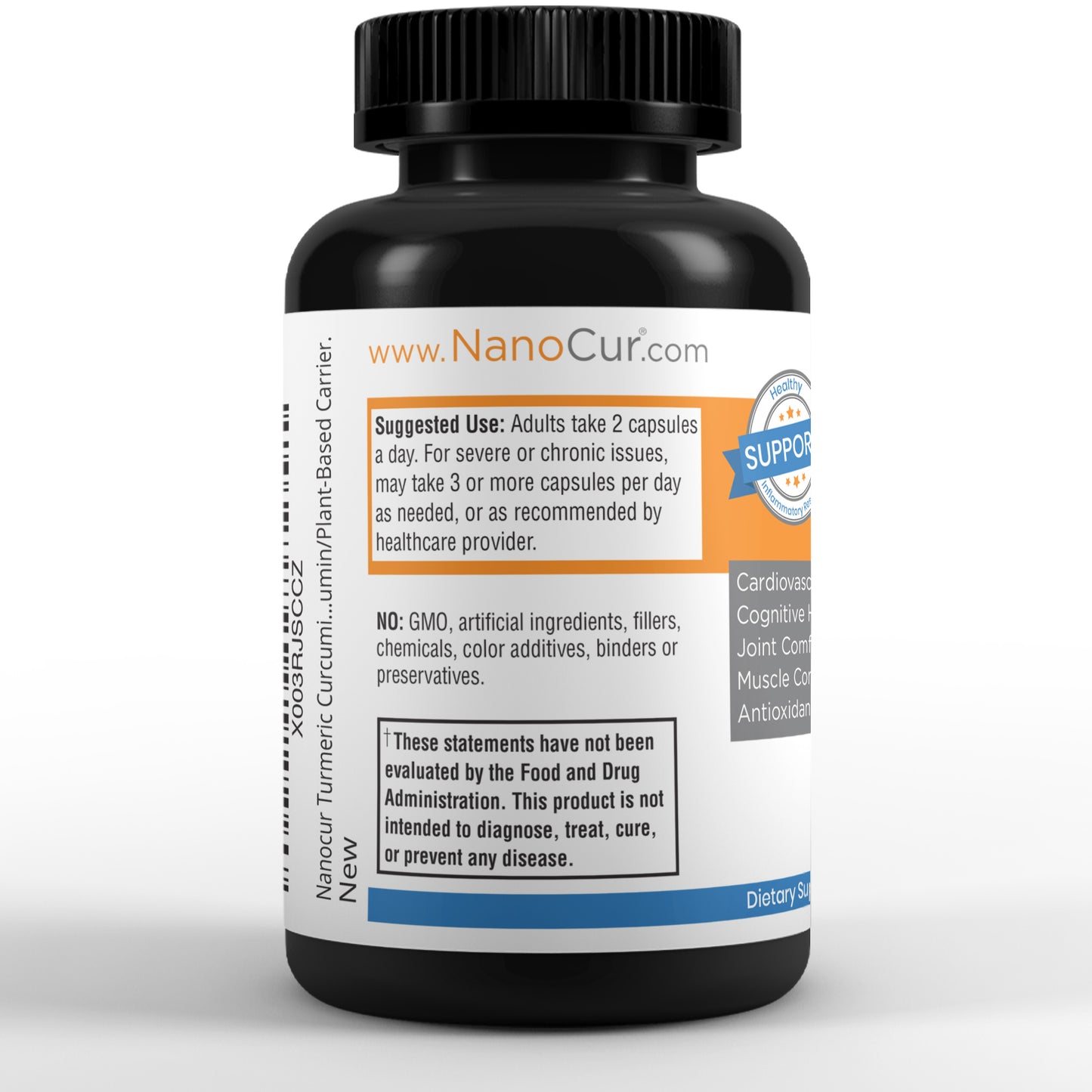 Nanocur Turmeric Curcumin 90 count bottle